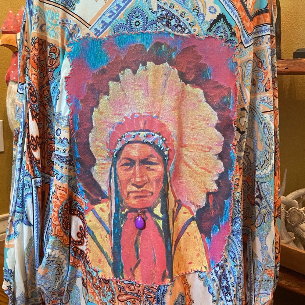Copper Feather Design Kimono 👘